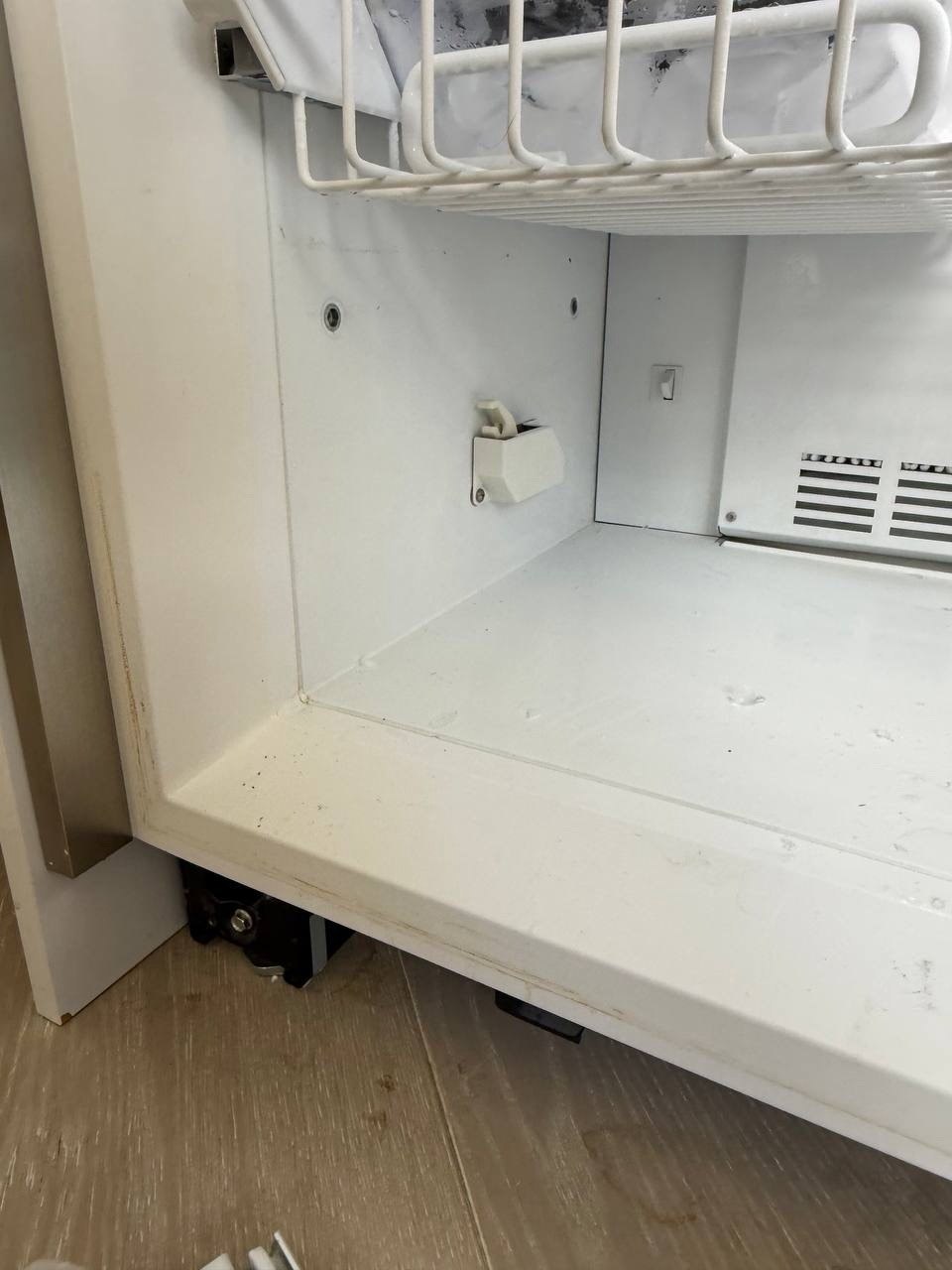 Interior of a refrigeration unit during service