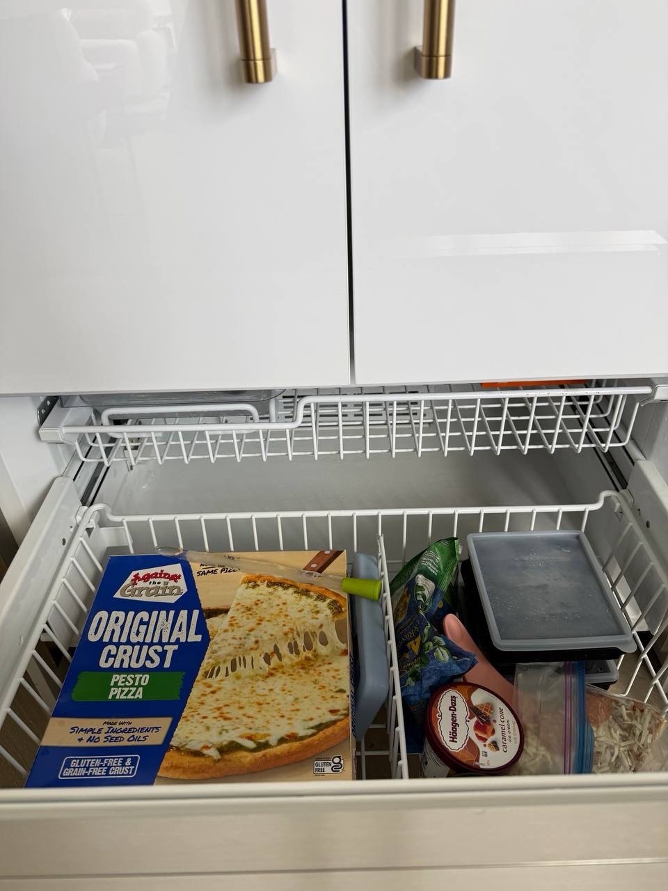 Refrigerated drawer unit inspected during service