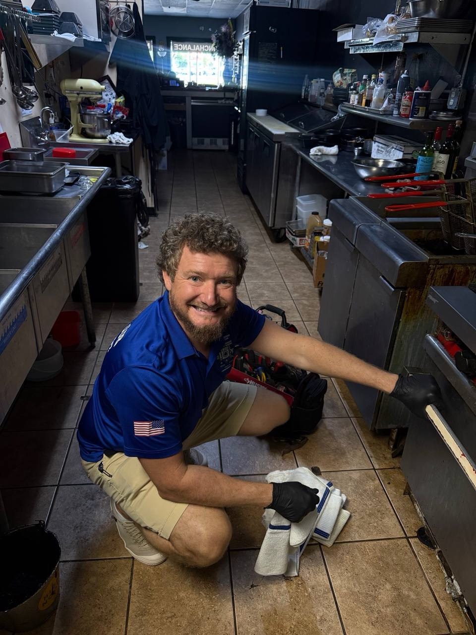 Commercial kitchen equipment repair in progress in Naples
